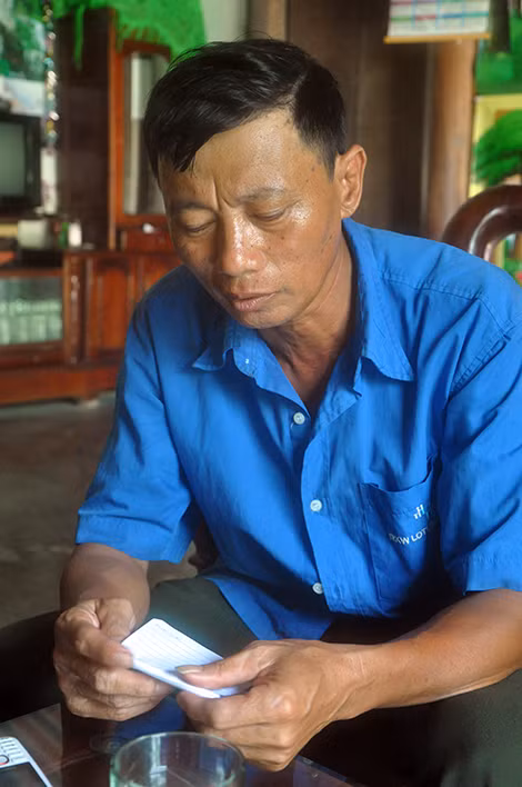 Ông Quang trụ cột gia đình luôn cố gắng vượt qua mọi khó khăn.