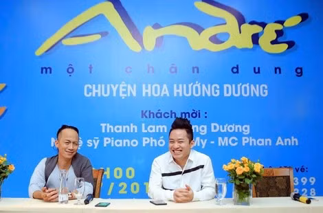 Andre' và ca sĩ Tùng Dương trong buổi họp báo về chương trình nghệ thuật từ thiện sắp diễn ra tại Nhà hát Lớn. Andre' và ca sĩ Tùng Dương trong buổi họp báo về chương trình nghệ thuật từ thiện sắp diễn ra tại Nhà hát Lớn.
