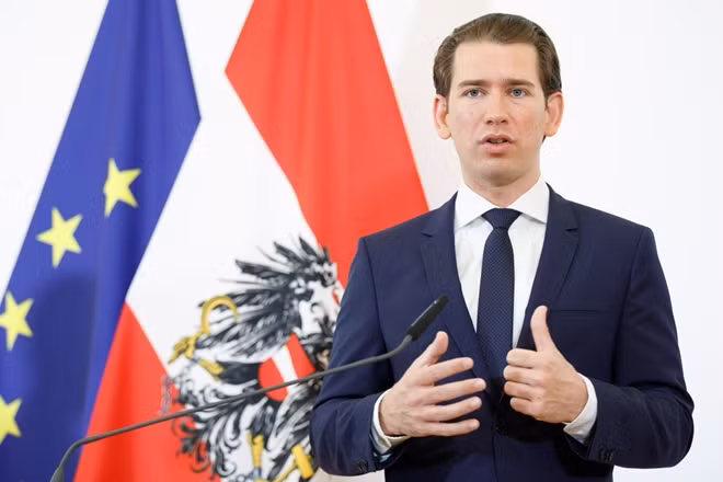 Thủ tướng Áo Sebastian Kurz. Ảnh: EPA
