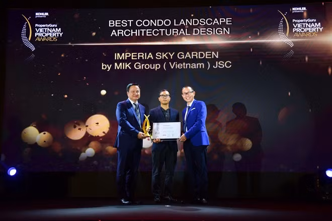 Imperia Sky Garden được vinh danh là Dự án có thiết kế cảnh quan xuất sắc nhất - Best Condo Landscape Architectural Design.