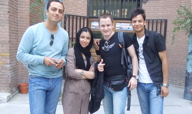 Marko với những bạn Iran.