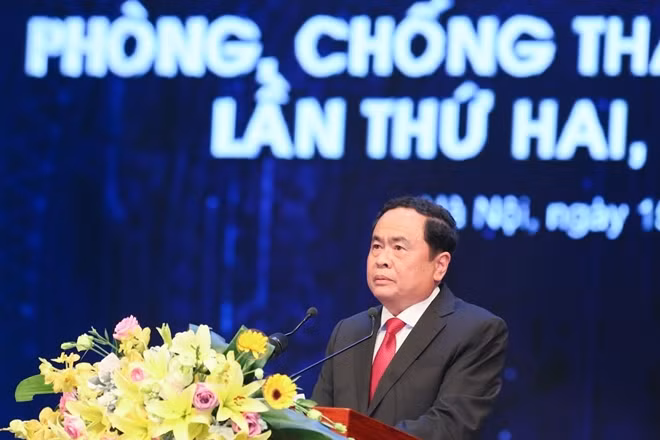 Đồng chí Trần Thanh Mẫn phát biểu