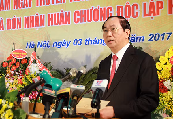 Chủ tịch nước Trần Đại Quang phát biểu tại Lễ Kỷ niệm