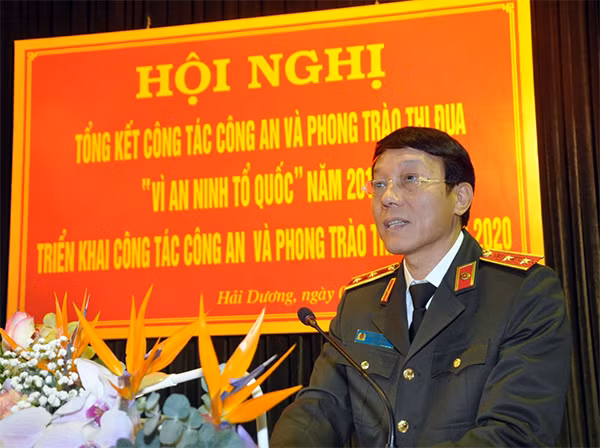 Trung tướng Lương Tam Quang, Thứ trưởng Bộ Công an phát biểu tại hội nghị