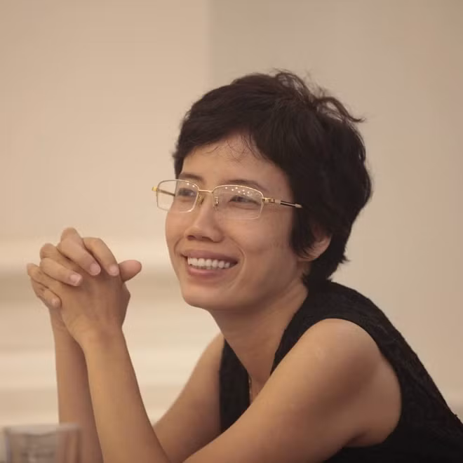 Chị Trần Mai Anh, mẹ bé Thiện Nhân.