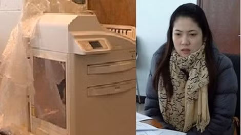 Giám đốc Trần Thị Ánh Hồng với lô thiết bị y tế quá date. Giám đốc Trần Thị Ánh Hồng với lô thiết bị y tế quá date.