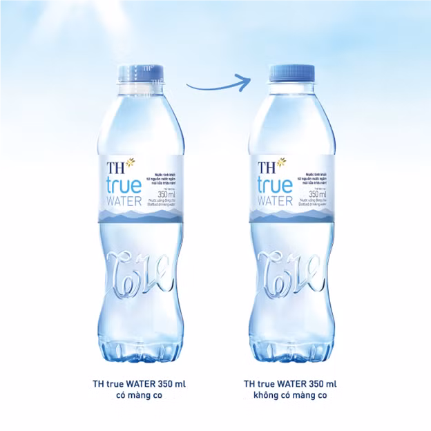 Từ tháng 2/2021TH ngưng sử dụng màng co nắp chai đối với sản phẩm TH true WATER 350 ml nhằm góp phần bảo vệ môi trường. Từ tháng 2/2021TH ngưng sử dụng màng co nắp chai đối với sản phẩm TH true WATER 350 ml nhằm góp phần bảo vệ môi trường.