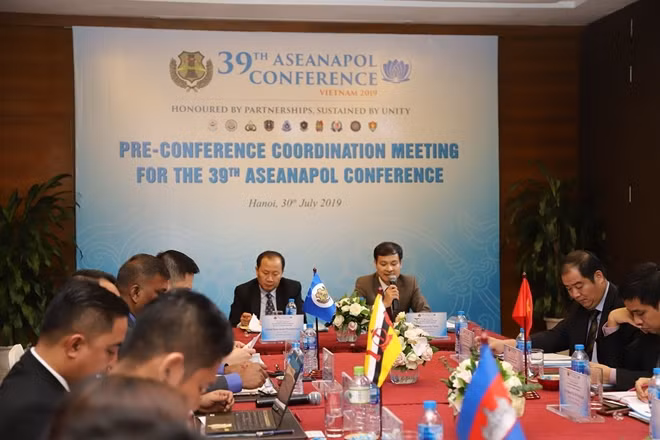 Các đại biểu tham dự cuộc họp điều phối chuẩn bị tổ chức Hội nghị ASEANAPOL lần thứ 39.