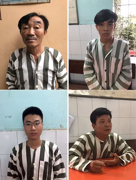 Băng nhóm khủng bố do Nguyễn Khanh cầm đầu bị bắt cùng tang vật.