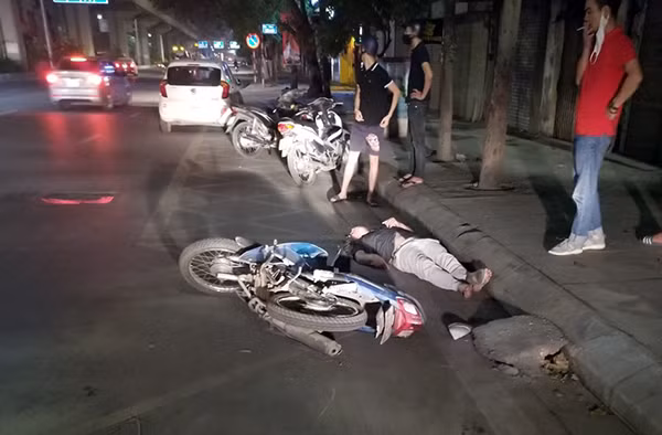 Hiện trường vụ tai nạn.