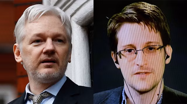 Edward Snowden khẩu chiến với Julian Assange.