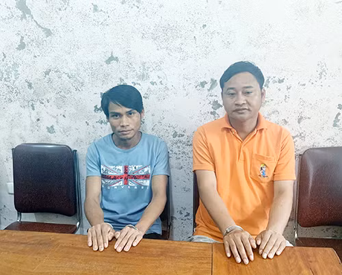 Hai đối tượng Cụt Văn Xúc và Lữ Văn Dung. Hai đối tượng Cụt Văn Xúc và Lữ Văn Dung.