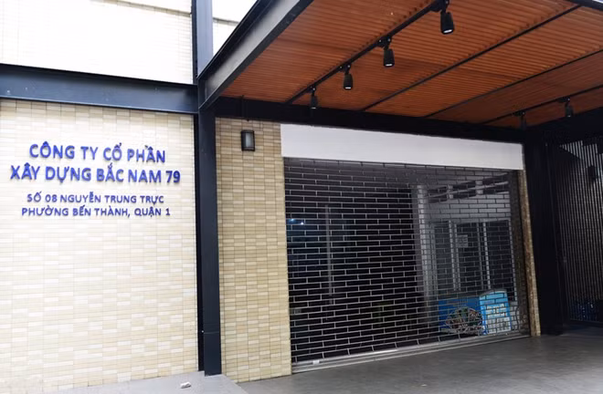 Khu đất số 8 Nguyễn Trung Trực hiện vẫn để bảng hiệu trụ sở của Công ty CP Xây dựng Bắc Nam 79.