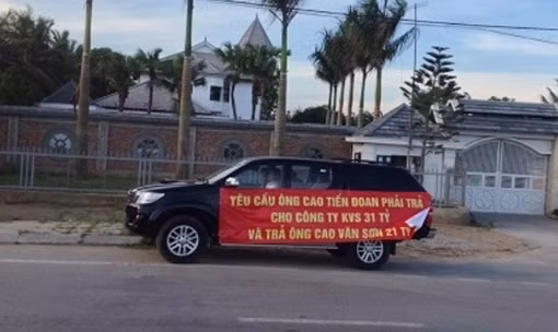 Doanh nghiệp căng băng rôn đòi nợ