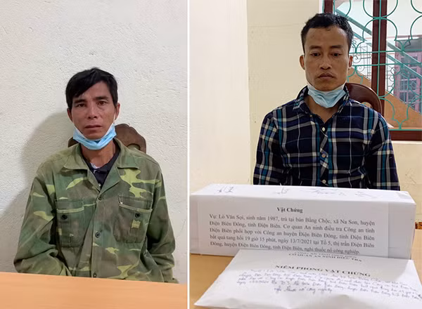 2 đối tượng bị bắt giữ. 2 đối tượng bị bắt giữ.