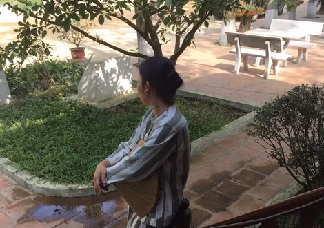 Phạm nhân Huỳnh Thị Thắng trong trại giam.