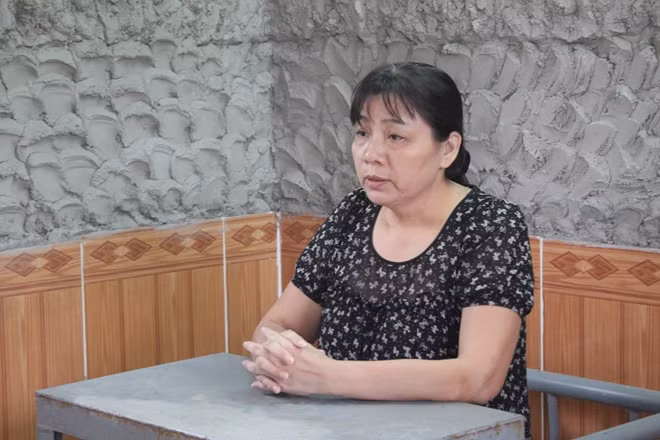 Đối tượng Trần Thị Phượng tại Trại tạm giam Công an tỉnh Nghệ An
