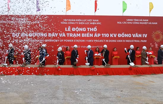Động thổ dự án đường dây và trạm biến áp 110 kV Đồng Văn IV.