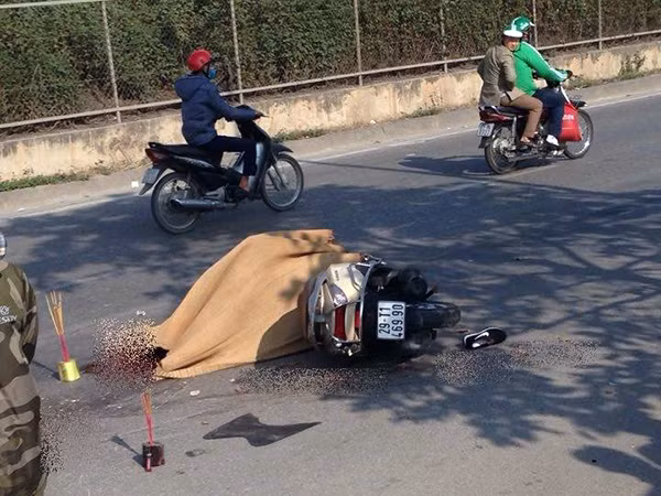 Hiện trường vụ tai nạn. Ảnh: T.T.