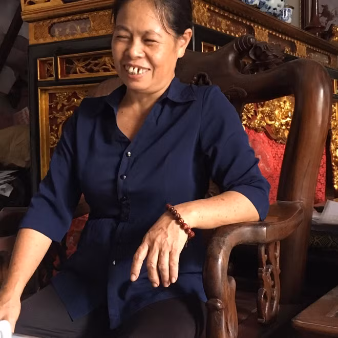 Bà Thủy rất tự hào khi nói về chồng mình.