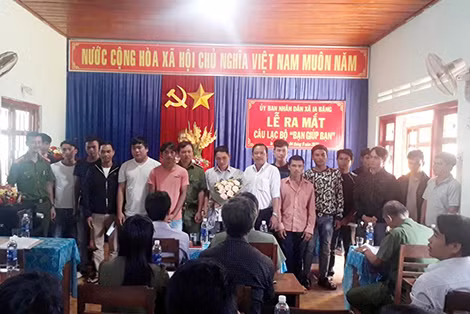 Buổi ra mắt câu lạc bộ "Bạn giúp bạn" hồi tháng 9 năm 2020.