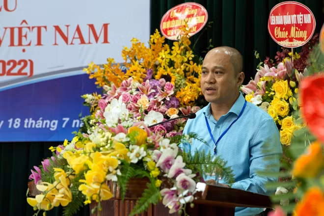 Ông Phan Anh Tuấn phát biểu tại Đại hội.