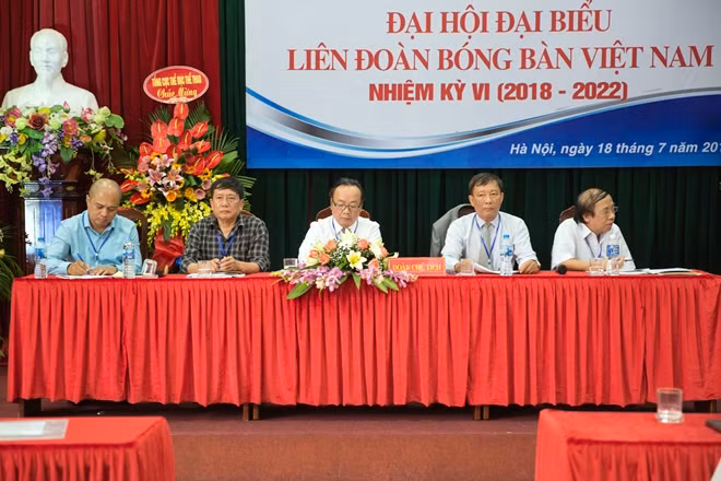 Đại hội đại biểu Liên đoàn bóng bàn Việt Nam nhiệm kỳ VI (2018-2022) ảnh 1