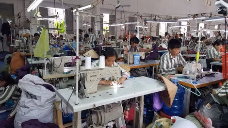 Xưởng may nơi Mạch Thị Ngọc cải tạo lao động.