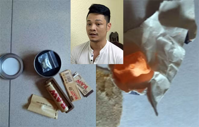 Đối tượng Hòa và tang vật