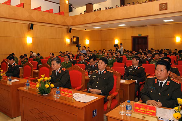 Bộ trưởng Tô Lâm cùng các đại biểu dự Hội nghị. Ảnh Việt Hưng