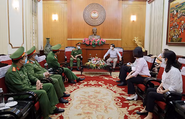 Đoàn công tác Học viện CSND tại Ủy ban Trung ương MTTQ Việt Nam