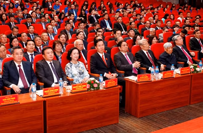 Các đại biểu dự lễ kỷ niệm. - Ảnh: VGP/Lê Sơn