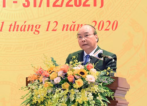 Thủ tướng Chính phủ Nguyễn Xuân Phúc phát biểu tại buổi lễ