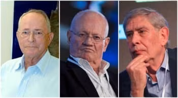 Các cựu lãnh đạo của Mossad (từ trái qua phải) Nahum Admoni, Danny Yatom và Tamir Pardo.