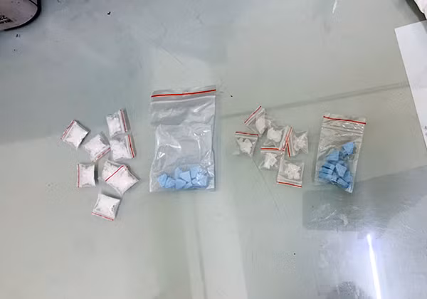 Số ma túy cảnh sát thu giữ được.