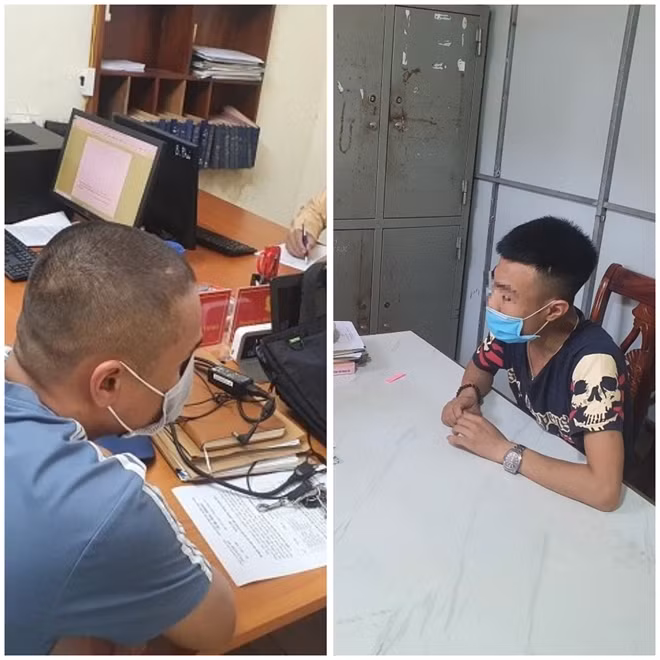 Hai đối tượng tại cơ quan Công an