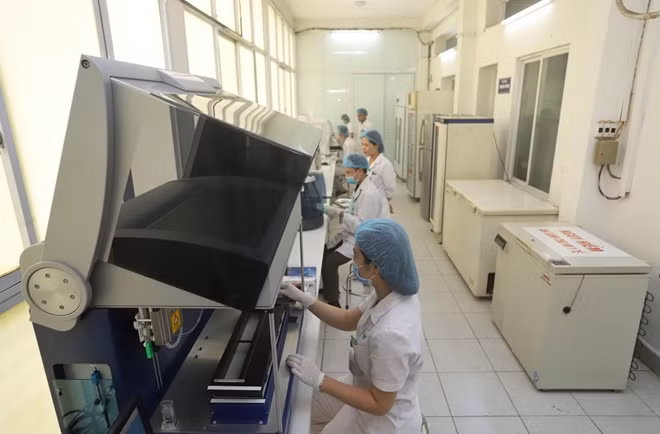 Trang thiết bị máy móc hiện đại hiện nay của Trung tâm Huyết học - Truyền máu.