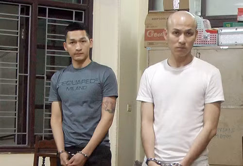 Hai đối tượng trong vụ án.