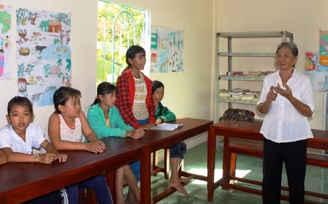 Đối với bà giáo Huyền, niềm hạnh phúc lớn nhất là khi thấy những học trò của mình thành công dân tốt, có ích cho xã hội.