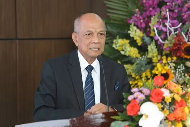 Ông Peter Hồng, Phó Chủ tịch thường trực kiêm Tổng Thư Ký BAOOV phát biểu tại sự kiện