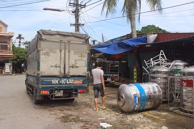 Hiện trường nơi xảy ra vụ án mạng.