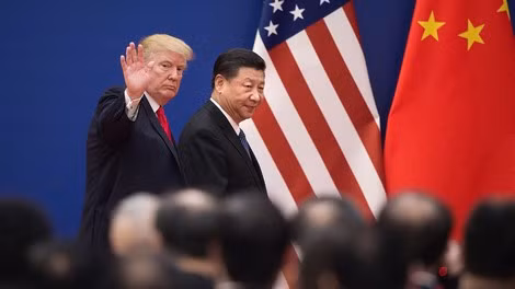 Tổng thống Mỹ Donald Trump và Chủ tịch Trung Quốc Tập Cận Bình. Ảnh: FT