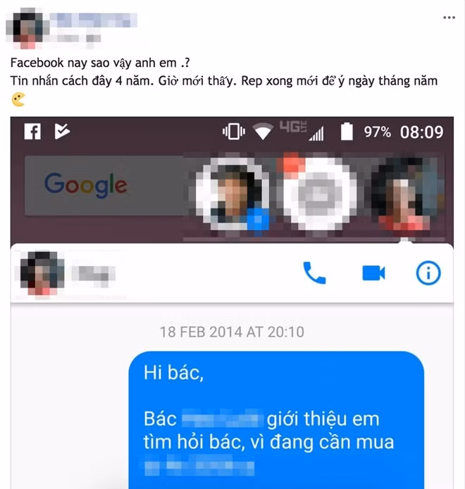 Facebook messenger lại tiếp tục gặp lỗi.