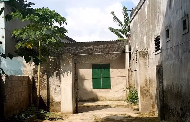 Căn nhà trọ nơi ông Hoàng thuê cho mẹ con chị Hải tá túc.