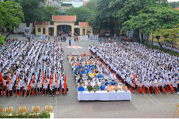 Hình ảnh tại buổi lễ tuyên truyền.