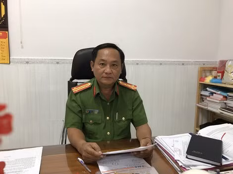 Đại tá Dương Tứ Phương - Trưởng phòng PC45 Công an tỉnh Bạc Liêu.