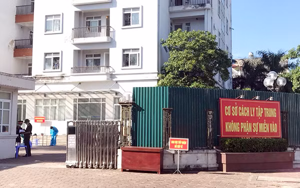 Khu vực cách ly y tế tập trung trên địa bàn quận Bắc Từ Liêm..