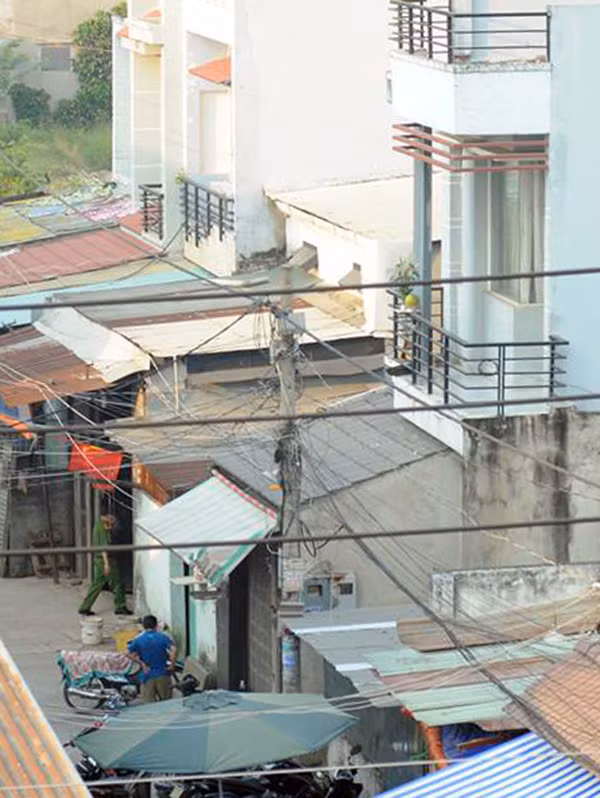 Ngôi nhà xảy ra án mạng.