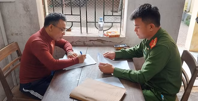 Đặng Công Nguyên viết thư sám hối tại Công an huyện Nghi Xuân, Hà Tĩnh