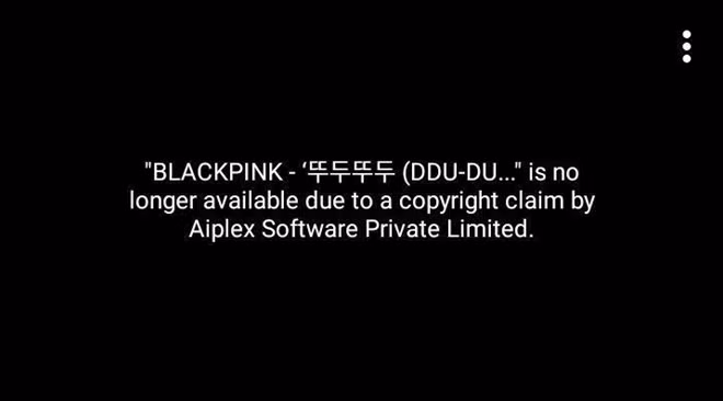 Nguyên nhân sau đó được xác định do Aiplex Software Private Limited khiếu nại bản quyền